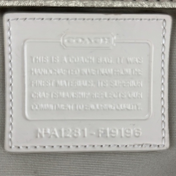 Coach Soho Sateen Multi-Color Circles Snaphead Tote w/Gold Trim No A1281-F19196 - Picture 7 of 16